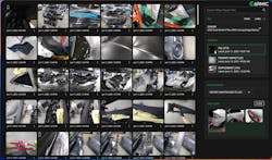 Drawing heavily on AI technology, Carmic, also available as a mobile app, allows users to categorize photos and documents for each stage of the repair. Photos are even searchable, as AI can detect whether it’s looking at a wheel or a bumper. Drawing heavily on AI technology, Carmic, also available as a mobile app, allows users to categorize photos and documents for each stage of the repair. Photos are even searchable, as AI can detect whether it’s looking at a wheel or a bumper.