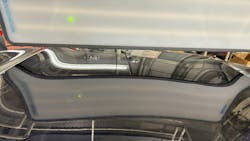 TELLING THE STORY: Proper lighting makes all the difference in showing the extent of the damage, as this 'before' photo shows with the BETAG LED light turned off. TELLING THE STORY: Proper lighting makes all the difference in showing the extent of the damage, as this 'before' photo shows with the BETAG LED light turned off.