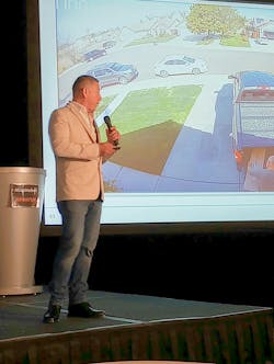 Dan Carranza, national sales director of vehicle refinishes at AkzoNobel, on stage at the AzkoNobel 2025 Collision Industry Experts Event Momentum. Dan Carranza, national sales director of vehicle refinishes at AkzoNobel, on stage at the AzkoNobel 2025 Collision Industry Experts Event Momentum.