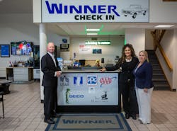 SMOOTH OPERATORS: From left, helping Sommers with daily operations at the Dover location are Body Shop Manager Mellissa Cartwright and Office Manager Wendy Isham. SMOOTH OPERATORS: From left, helping Sommers with daily operations at the Dover location are Body Shop Manager Mellissa Cartwright and Office Manager Wendy Isham.