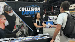 The I-CAR booth showcased its new approach to elevating collision repair as a viable, rewarding career choice for students at the American School Counselor Association Annual Conference.