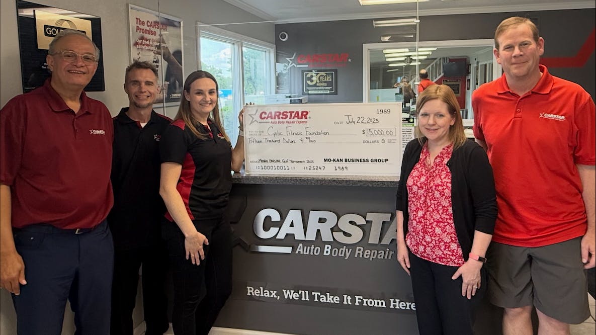 The MoKan CARSTAR Group raised $15,000 for the Cystic Fibrosis Foundation at the 32nd Annual MoKan Charity Golf Tournament. The event was held at Adams Pointe Golf Club in Blue Springs, Missouri, on June 12.