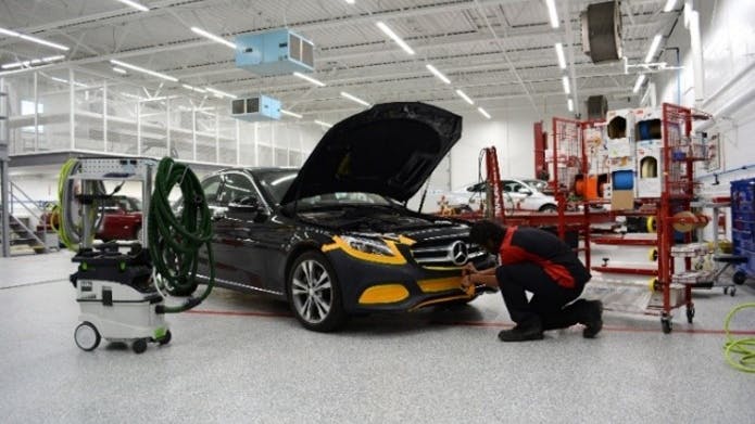 The Auto Body Repair and Refinishing Technology Lab at NDSCS provides students with the latest technology for hands-on training.
