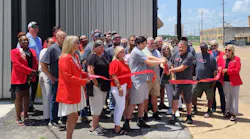 The Tri-Star ADAS team celebrates its grand opening with friends and family on July 22. The new facility specializes in OEM-compliant ADAS calibrations and is led by industry veteran Andy Spence.