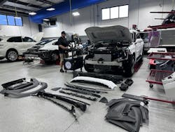 BUILDING A REPAIR PLAN: Barkley employs a visual process in which parts are sorted and accounted for on the repair plan to either reinstall or replace. BUILDING A REPAIR PLAN: Barkley employs a visual process in which parts are sorted and accounted for on the repair plan to either reinstall or replace.