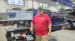 'BENCHMARK FOR THE SHOP' : K&M Vice President Michael Bradshaw says Will Barkley's meticulous approach to planning is guided by OEM repair procedures.