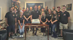 PPG celebrates the 3,000th installation of its PPG MoonWalk paint mixing system at Wren’s Collision Center Group in Auburn, Alabama.