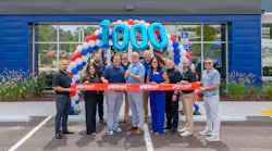 Members of Boyd Group Services Inc. celebrate 1,000 locations at Gerber Collision & Glass in Tennessee.