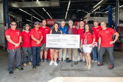 Enterprise Mobility presents a check to Newgate School to support program endeavors. Enterprise Mobility presents a check to Newgate School to support program endeavors.