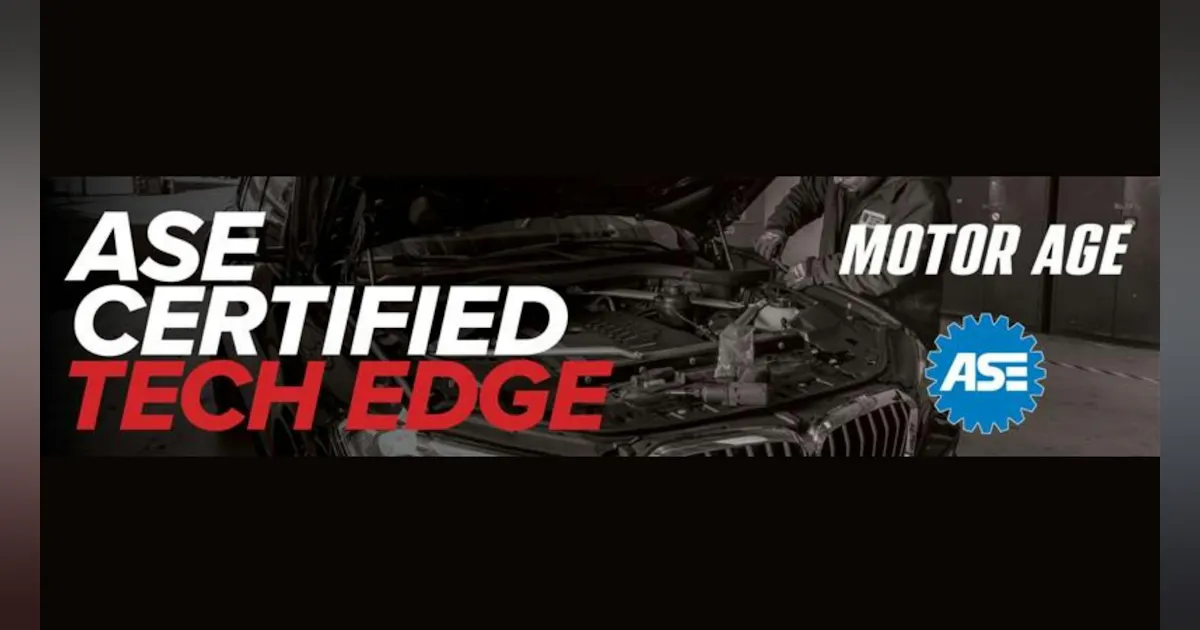 Ase Tech Labels New ASE Certified Tech Edge Newsletter Launches October 1 | Fender Bender