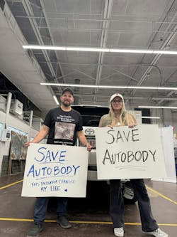 CJ Timmons of DB National Warehouse Supply and Rachel James at the meeting on October 16. CJ Timmons of DB National Warehouse Supply and Rachel James at the meeting on October 16.