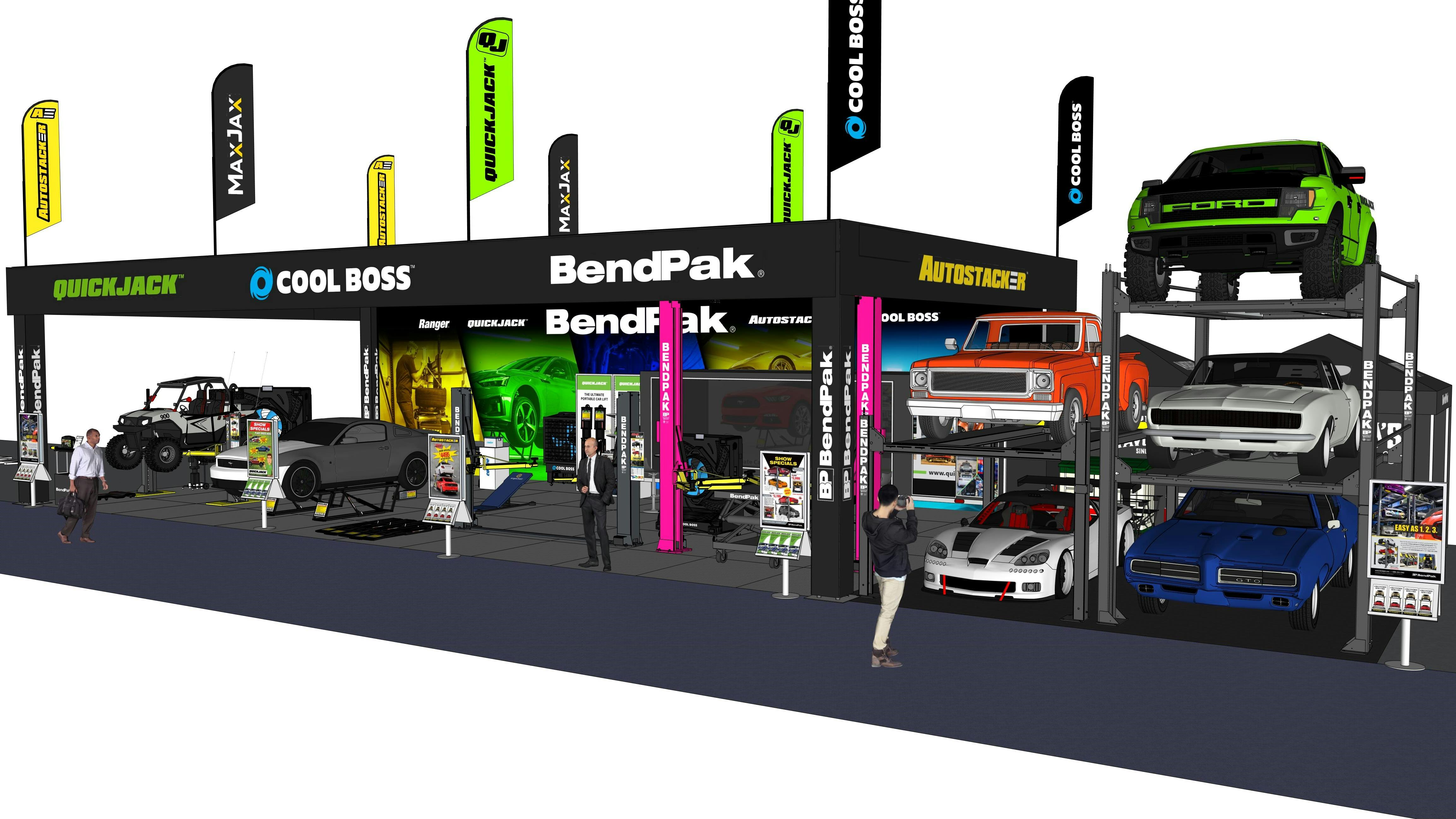 bendpak_sema_2025_outside_booth