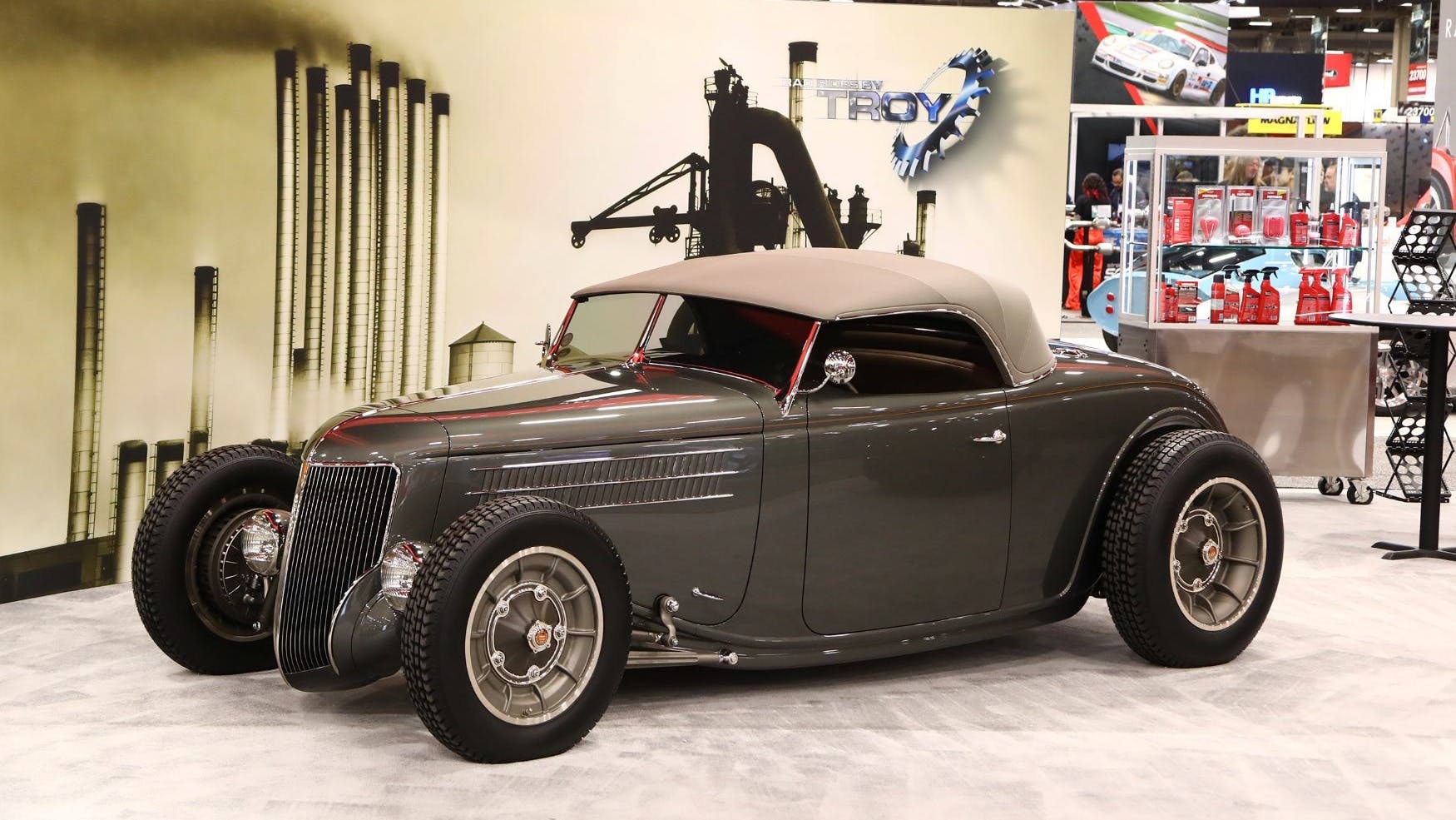 Troy Trepanier's 1936 Ford roadster Hot Rod/Hot Rod Truck category and overall winner at the 2025 SEMA Battle of the Builders.