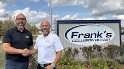 Steve Horton, CEO of OpenRoad Collision, and Frank McClosky, founder of Frank’s Collision Repair, are forming a strategic partnership that continues OpenRoad Collison's commitment to partner with locally trusted, community-anchored brands that prioritize people, quality, and OEM-centric repair standards. Steve Horton, CEO of OpenRoad Collision, and Frank McClosky, founder of Frank’s Collision Repair, are forming a strategic partnership that continues OpenRoad Collison's commitment to partner with locally trusted, community-anchored brands that prioritize people, quality, and OEM-centric repair standards.