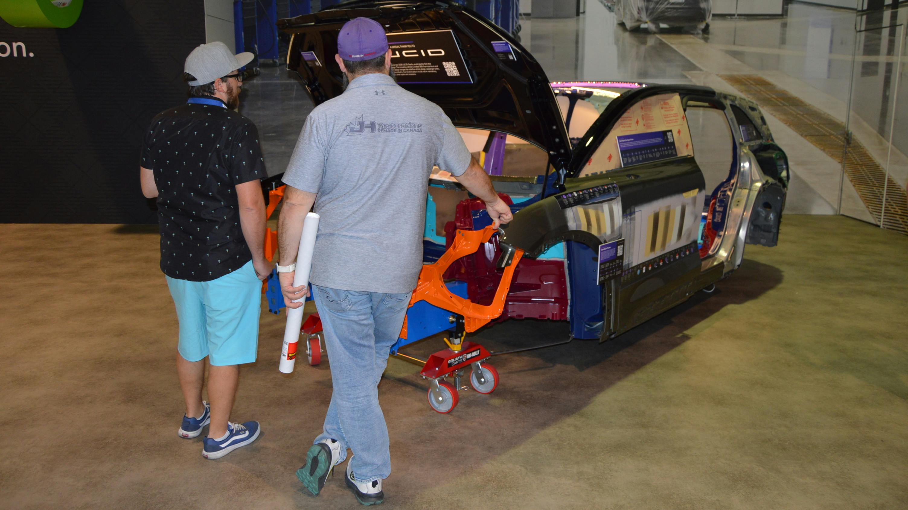 3M's color-coded Lucid showed its construction of various materials at its booth this year. (File photo by Jay Sicht)