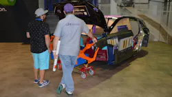 3M's color-coded Lucid showed its construction of various materials at its booth this year. (File photo by Jay Sicht)