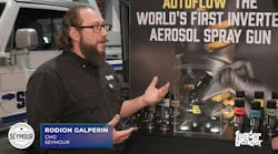 World's first inverted aerosol spray gun World's first inverted aerosol spray gun