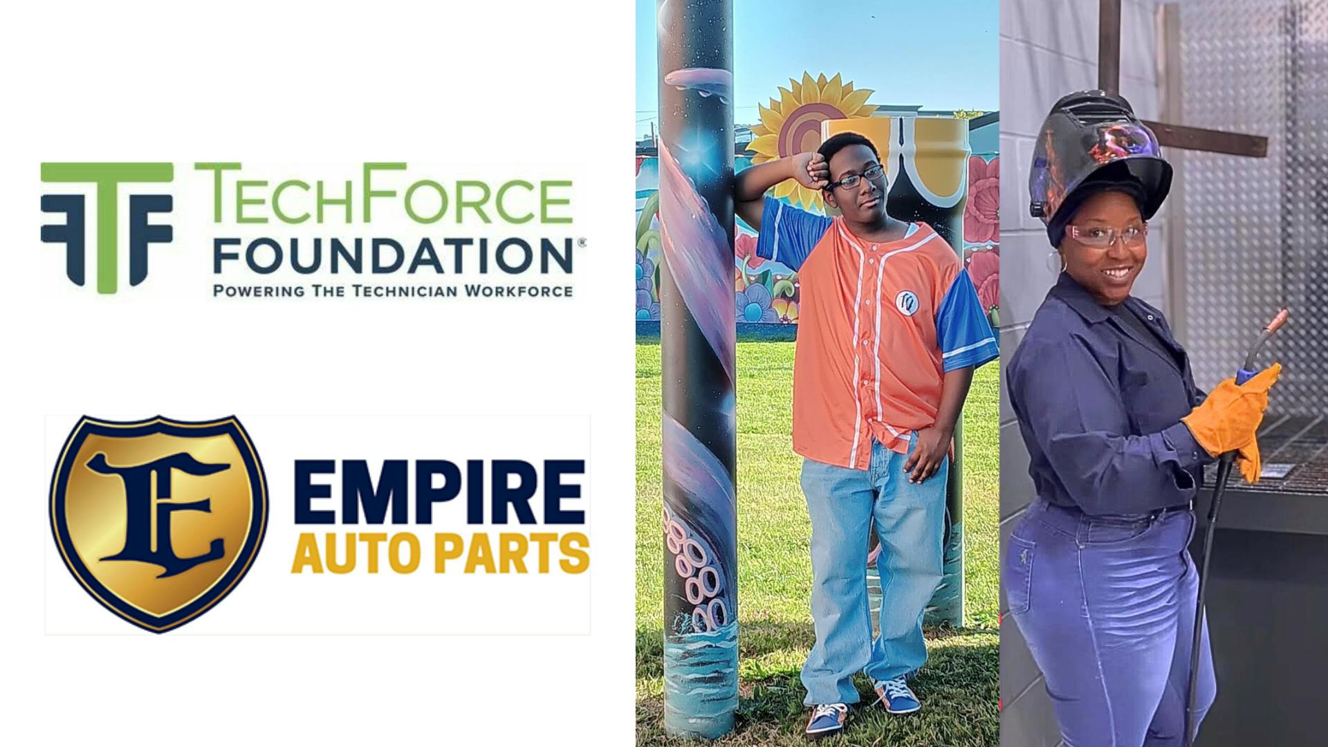 Erika S. and James B. are the 2025 recipients of the Empire Auto Parts Scholarship, administered in partnership with the TechForce Foundation.