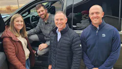 U.S. Army Veteran Matt Spang received a 2023 GMC Sierra from the National Auto Body Council Recycled Rides Program on Tuesday, Dec. 16. U.S. Army Veteran Matt Spang received a 2023 GMC Sierra from the National Auto Body Council Recycled Rides Program on Tuesday, Dec. 16.