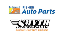 Fisher Auto Parts and Smyth auto Parts Logos