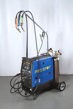 This piece of equipment not only allows for aluminum welding, but also MIG brazing and steel GMA (MIG) welding. This piece of equipment not only allows for aluminum welding, but also MIG brazing and steel GMA (MIG) welding.