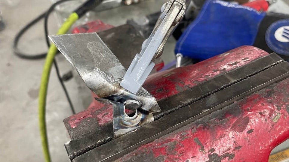 Lead image destructive test welds