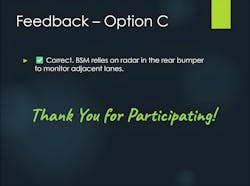 Knowledge Check Sensor Feedback Knowledge Check Sensor Feedback