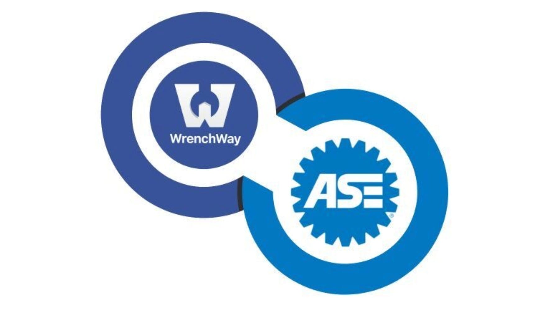 National Institute for Automotive Service Excellence and Wrenchway combined logos