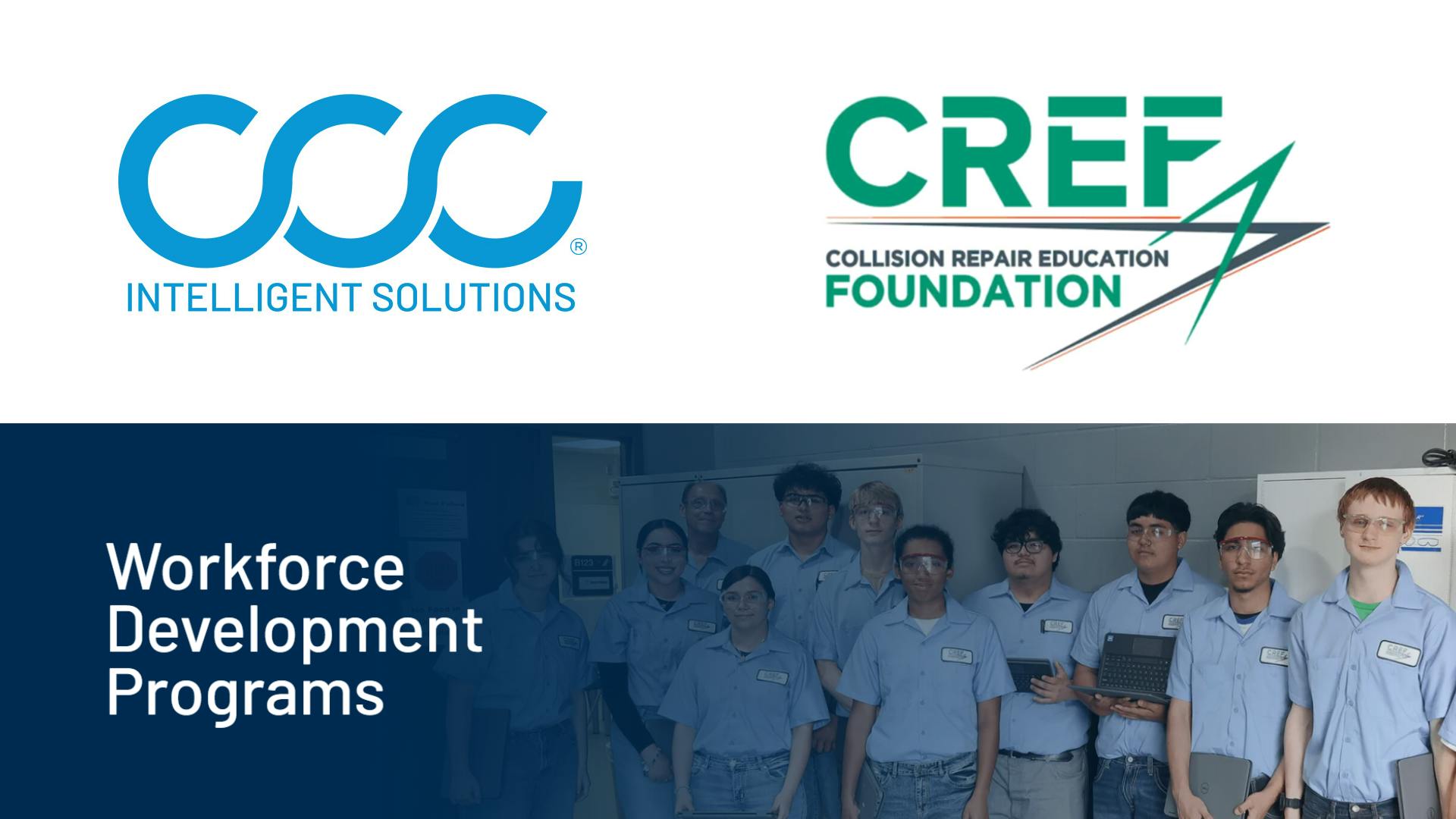 CCC Intelligent Solutions and Collision Repair Education Foundation Logos
