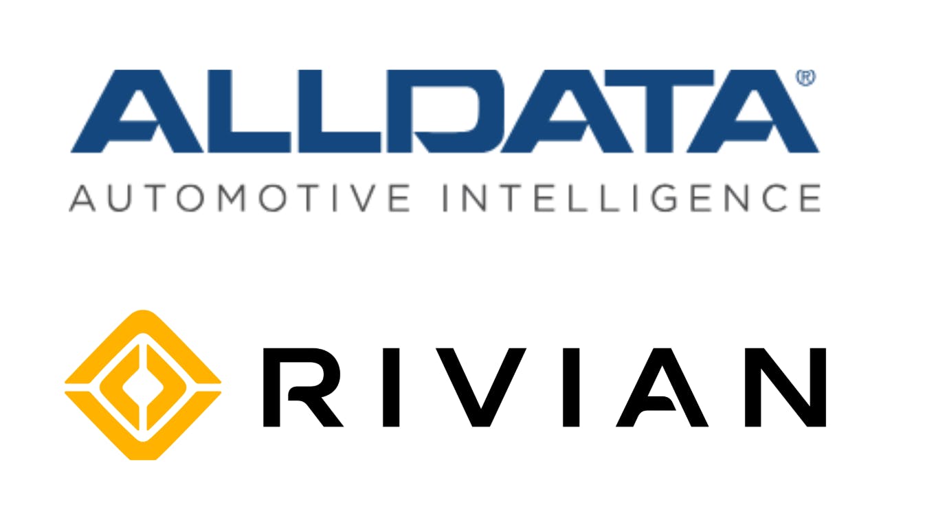 ALLDATA and Rivian Logos