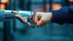 Fist-bumping robot AI Fist-bumping robot AI