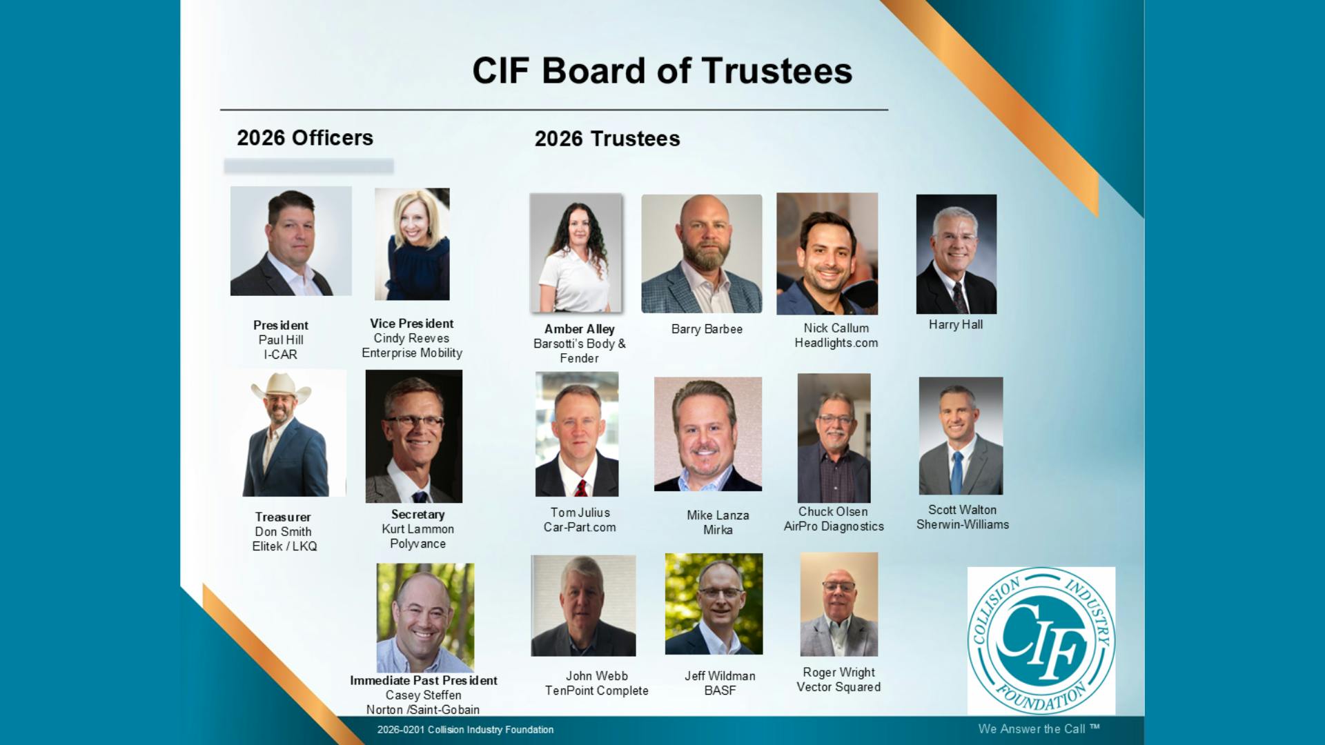 CIF Board of Trustees 2026