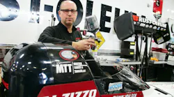 Tools of the Trade: T.J. Zizzo balances a career managing a body shop and driving a Top Fuel dragster. Tools of the Trade: T.J. Zizzo balances a career managing a body shop and driving a Top Fuel dragster.