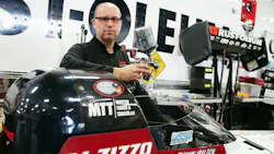 Tools of the Trade: T.J. Zizzo balances a career managing a body shop and driving a Top Fuel dragster. Tools of the Trade: T.J. Zizzo balances a career managing a body shop and driving a Top Fuel dragster.
