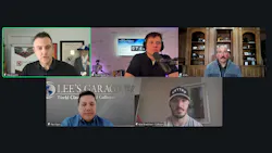 FINANCIAL STRATEGISTS: From top left, Dave Luehr, Ryan Taylor, Andy Tylka, Paul Sgro, and Kyle Bradshaw discuss how shops can help customers pay for repairs during the 7th Annual Positivity Summit on February 6. FINANCIAL STRATEGISTS: From top left, Dave Luehr, Ryan Taylor, Andy Tylka, Paul Sgro, and Kyle Bradshaw discuss how shops can help customers pay for repairs during the 7th Annual Positivity Summit on February 6.