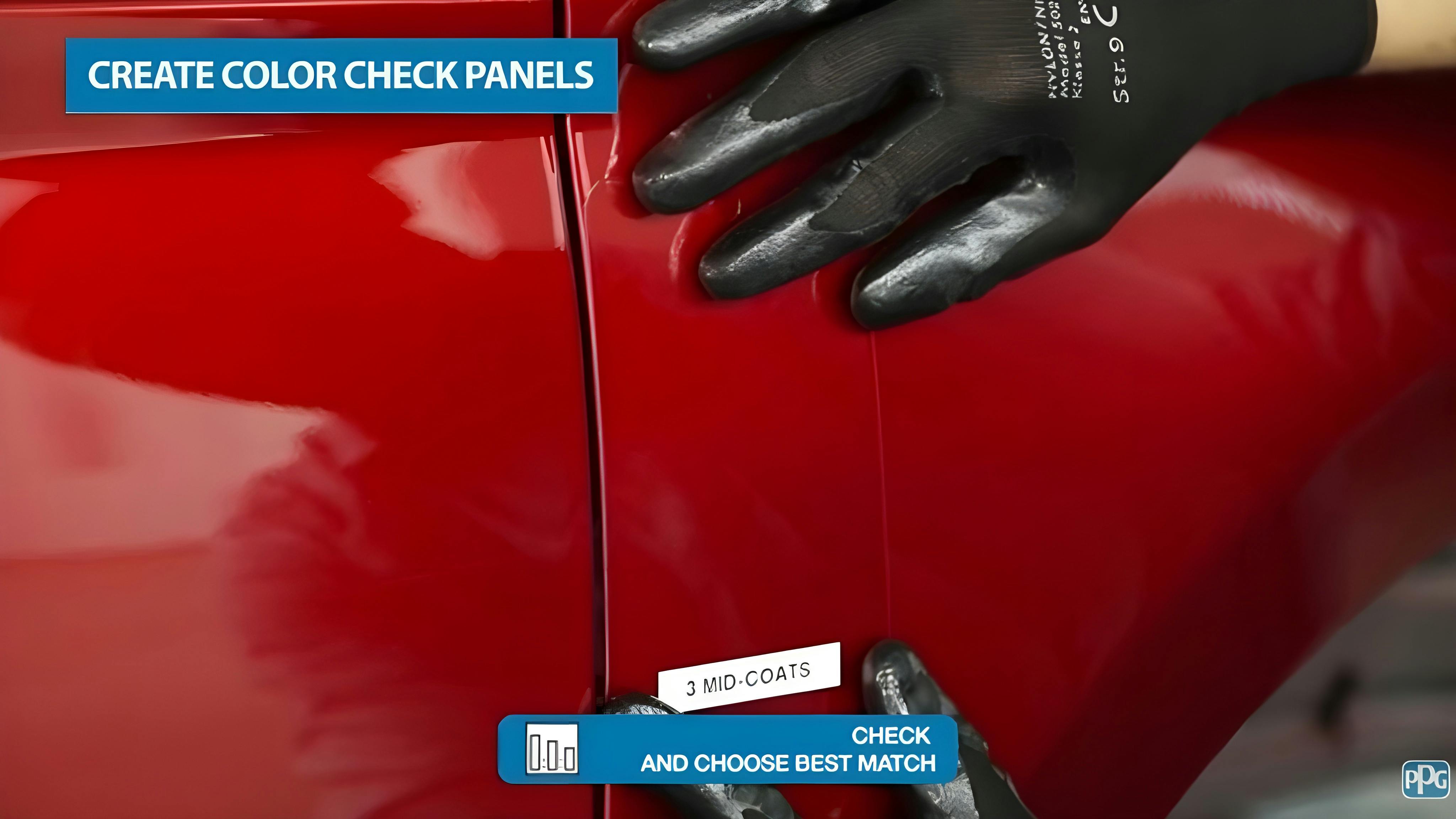 Even small variations can produce noticeable differences in color tone. When possible, confirm the color accuracy before the car is ready to be refinished.
