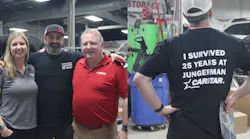 Lead Post Technician Mike Williamson of Jungerman CARSTAR celebrated 25 years at the collision repair center. He's known for his technical expertise and mentoring of other technicians.