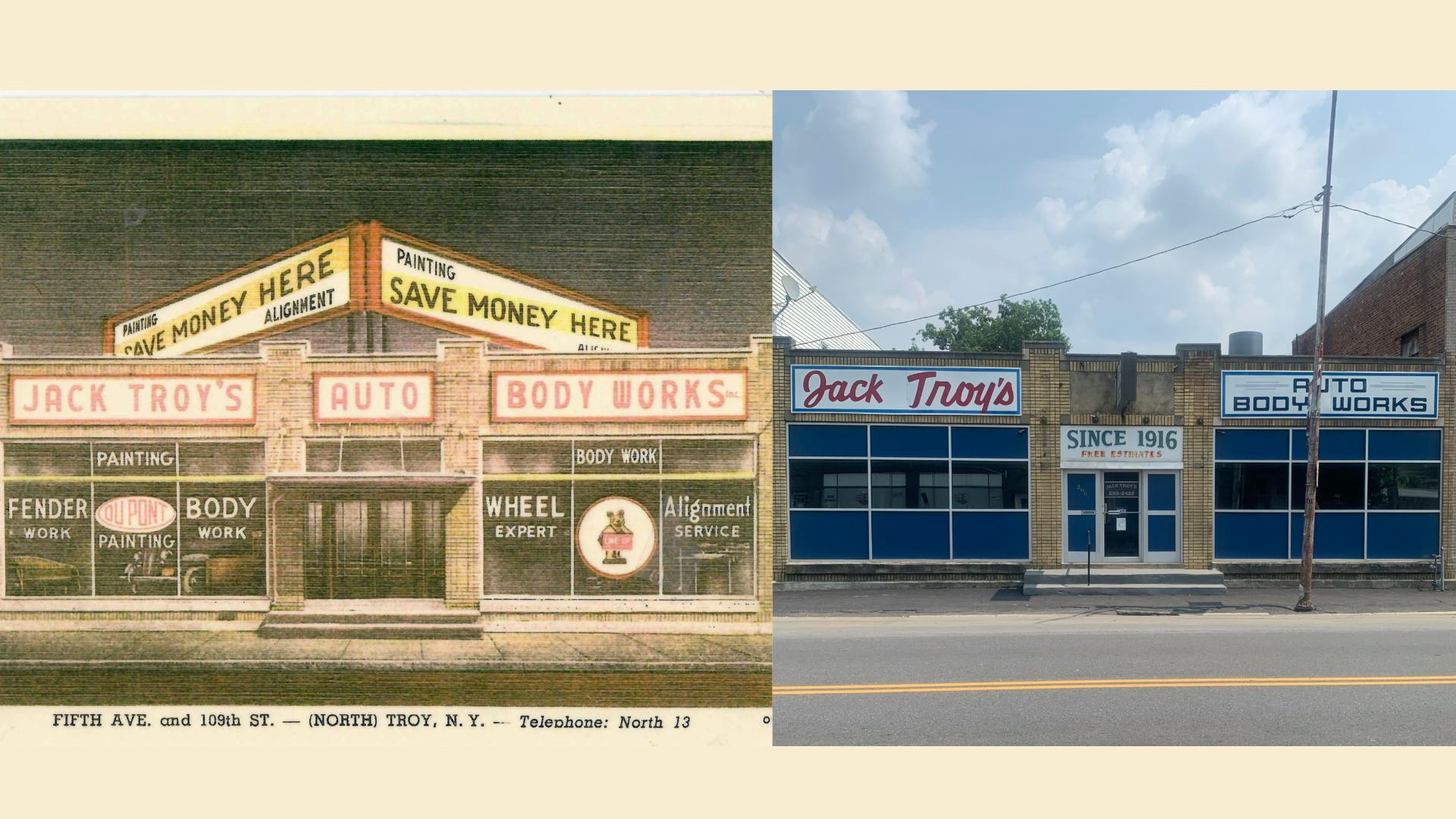 Jack Troy's Auto Body Works is celebrating its 100th anniversary this year. Owner Jack Barron took over in 2018 to continue the legacy that began in 1916 in Troy, New York.