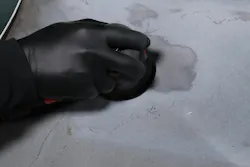 Use only grade 80 on a DA sander, which will create the fuzzy surface texture necessary to achieve a strong adhesive bond. Use only grade 80 on a DA sander, which will create the fuzzy surface texture necessary to achieve a strong adhesive bond.