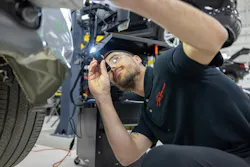 A DIFFERENT LEVEL OF ACCOUNTABILITY — OEM certifications force a higher level of discipline that lead to better repairs, says partner Eric Freiberg. A DIFFERENT LEVEL OF ACCOUNTABILITY — OEM certifications force a higher level of discipline that lead to better repairs, says partner Eric Freiberg.