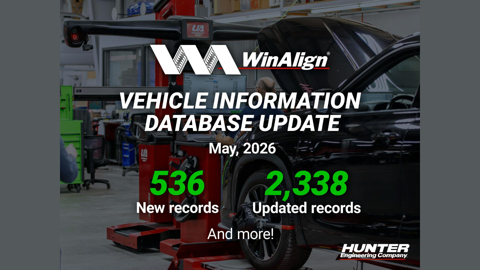 Hunter Engineering Win Align Update
