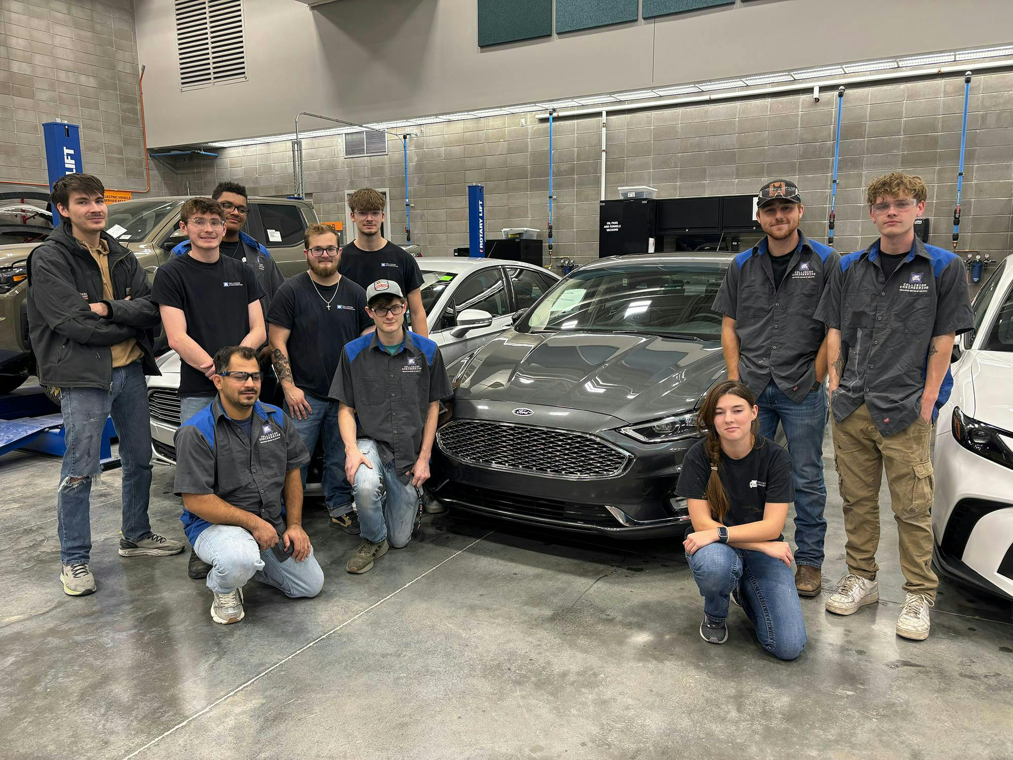PROFESSIONALIZING PROGRAMS: CREF, Ford Motor Company, the Collision Engineering Career Alliance, and I-CAR partnered to provide 31 late-model Ford vehicles to 16 educational institutions across the country, including Metropolitan Community College, in Elkhorn, Nebraska