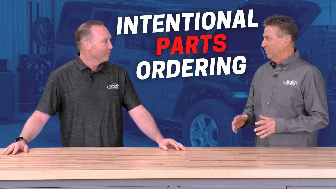 SCRS Quick Tip: Intentional Parts Ordering