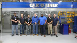 RIGHT TOOLS FOR THE JOB: Juan Carlos Gasga Perez, third from right, showcases the repair techniques he and his team use at Premier Auto Body on his social media @Autobodystrong.
