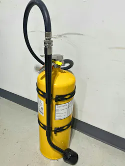 Some shops may have a Class D fire extinguisher, and it should be noted as a reminder that these are only for fires involving metals. It is easy to associate lithium-ion with lithium as a metal. A Class D fire extinguisher will not be effective in extinguishment; it is always best to evacuate the area.