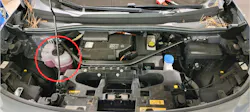 Some manufacturers make it easier than others to confirm the coolant level in the bottle, but always take the time to confirm the level during your assessment.