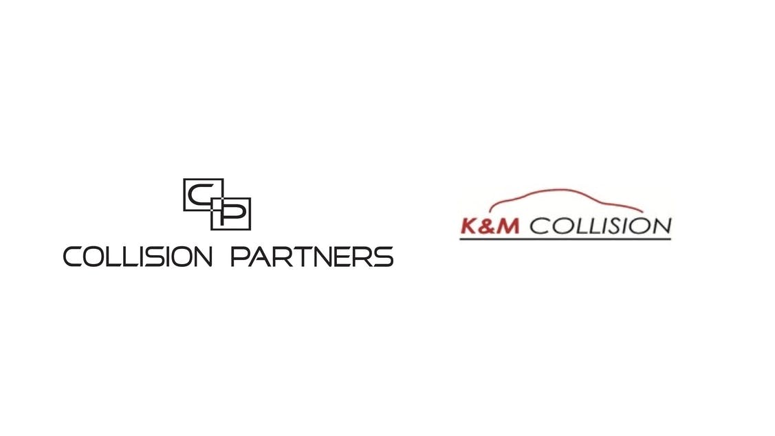 Collision Partners and K&M Collision Logos