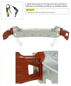 Figure 4. Korea HQ supplied the processing procedure for cutting and preparing the new panel before installation