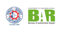 California Auto Body Association and BAR Logos