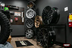 DIVERSIFICATION AT SCALE Jason Mundy’s shop recently acquired Defiant Motorsports, a performance and restoration shop. The expansion, among others, has allowed Mundy’s team to take on everything from fabrication and custom vehicle builds to tires, wheels, lighting and more.